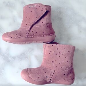 Geox Tutim Pink Star Boots - Size 21